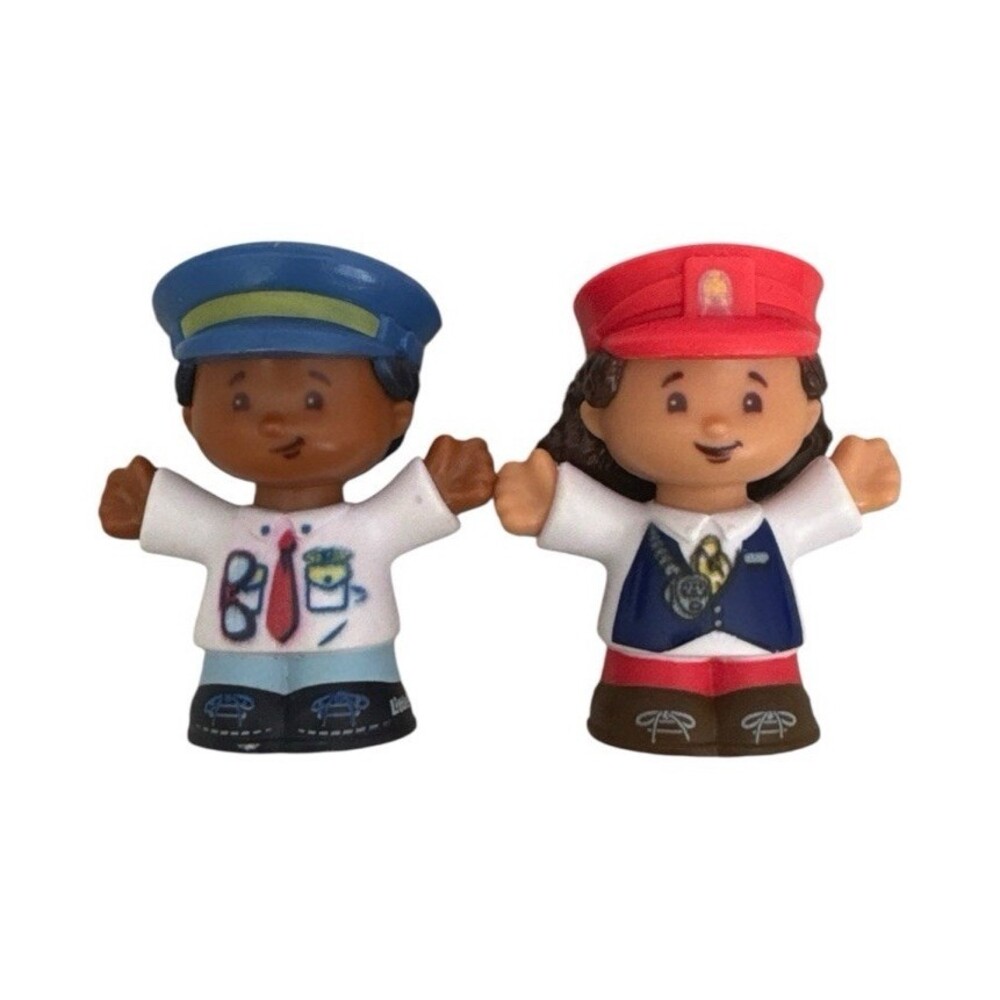 Fisher Price Little People Train Conductor and Airplane Pilot 2016